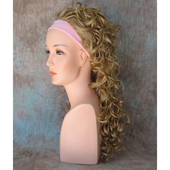 SIMONE | Partial Wig 23" Big Soft Curls 3/4 Cap COLOR CHOICE