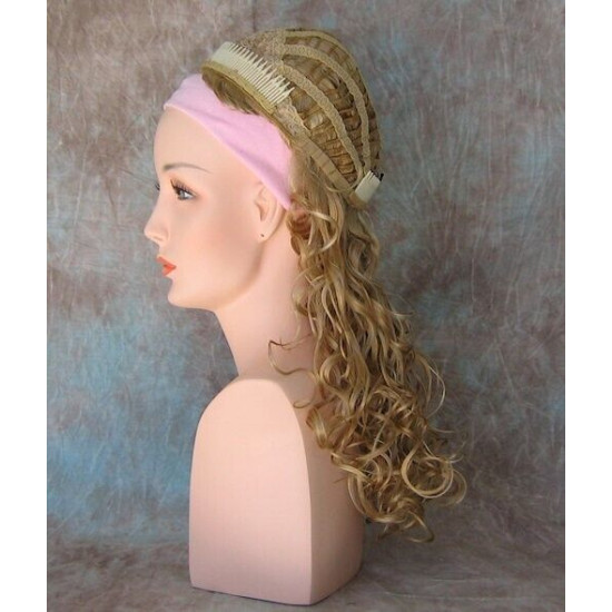 SIMONE | Partial Wig 23" Big Soft Curls 3/4 Cap COLOR CHOICE