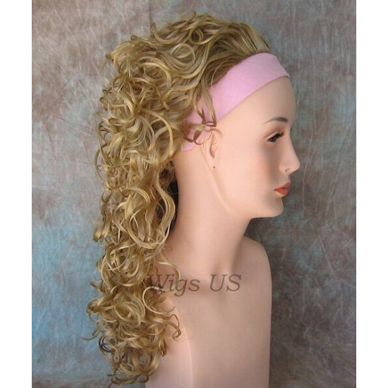 SIMONE | Partial Wig 23" Big Soft Curls 3/4 Cap COLOR CHOICE