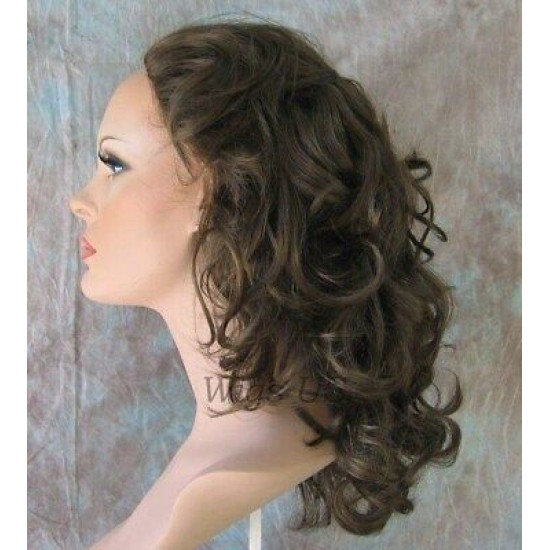 FELICIA | Partial Wig Medium Wavy Layers 3/4 Cap COLOR CHOICE 