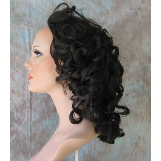 FELICIA | Partial Wig Medium Wavy Layers 3/4 Cap COLOR CHOICE 