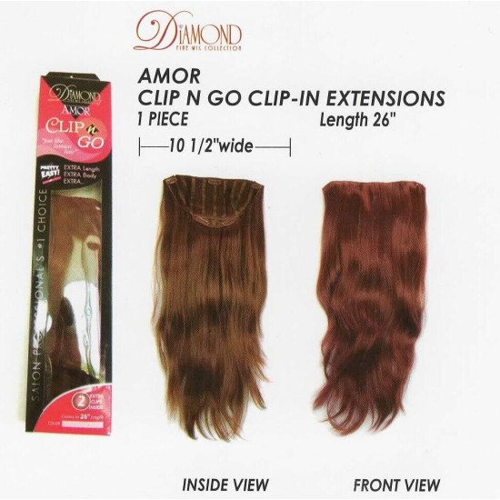 AMORE | Clip N Go Extensions Long Layered 26" 1 piece COLOR CHOICE