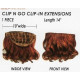 CLIP N GO | One Piece Extensions Long Curly 14" Long COLOR CHOICE