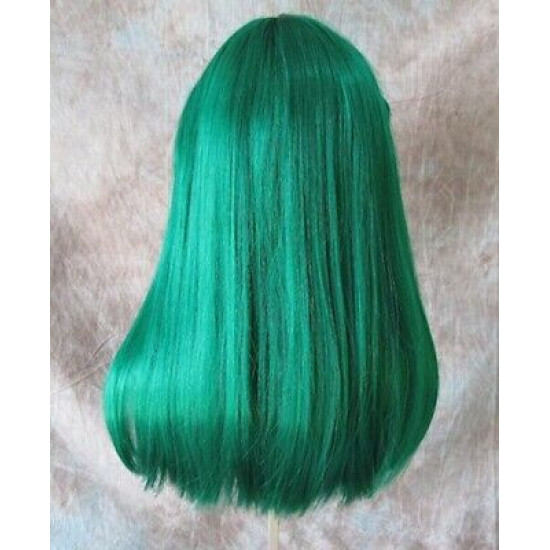 CLEO 601 | Dark Green Long Cleopatra Wig Straight Full Bangs 22"