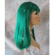 CLEO 601 | Dark Green Long Cleopatra Wig Straight Full Bangs 22"