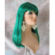CLEO 601 | Dark Green Long Cleopatra Wig Straight Full Bangs 22"