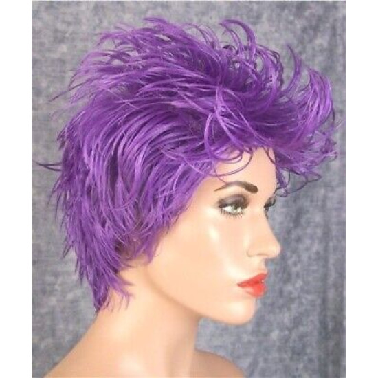 ROCKER | Light Blue Costume Wig Wet Look LAST ONE 