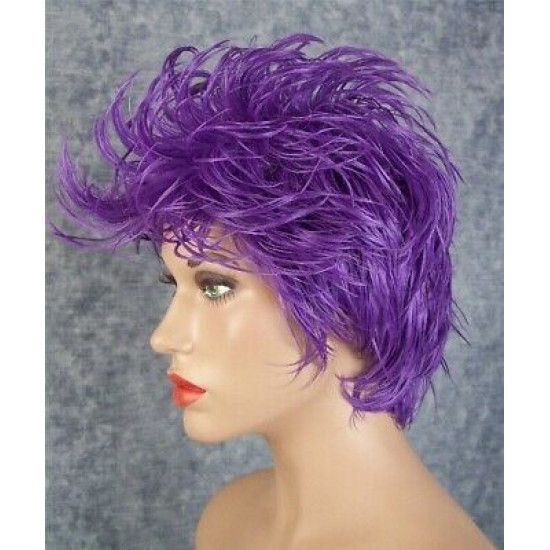 ROCKER | Light Blue Costume Wig Wet Look LAST ONE 