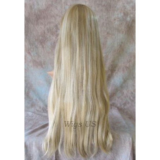 TINA 950 | Long Wig Full Bangs Skin Crown Straight 28" COLOR CHOICE