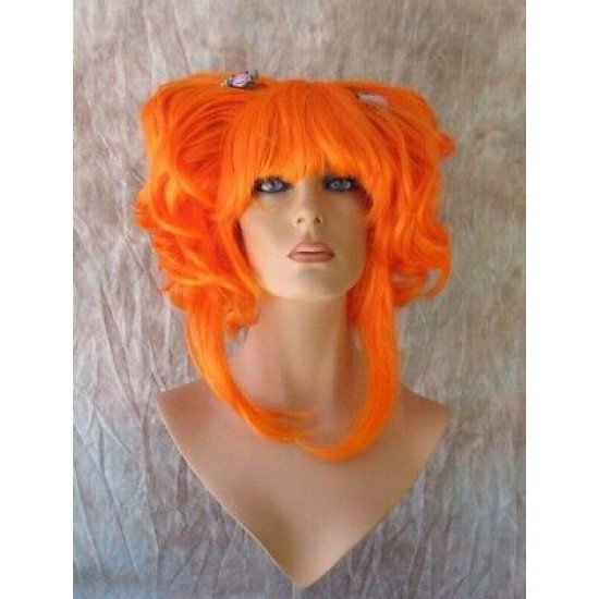 YUKI | Orange Nagato Cosplay Wig Japanese Anime Style Wigs US Seller 