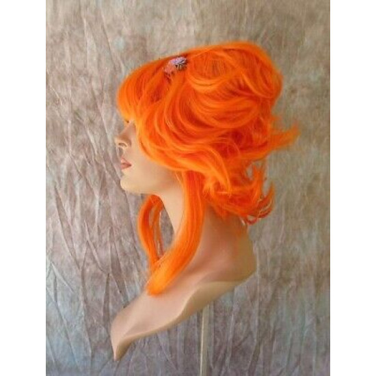 YUKI | Orange Nagato Cosplay Wig Japanese Anime Style Wigs US Seller 