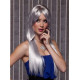 DIVINE | Chrome Silver Long Straight Wig Bangs Part Cosplay Blush by Sepia 