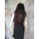 GODDESS | Black Burgundy Long Wig Crimp Waves Skin Part Cosplay Costume