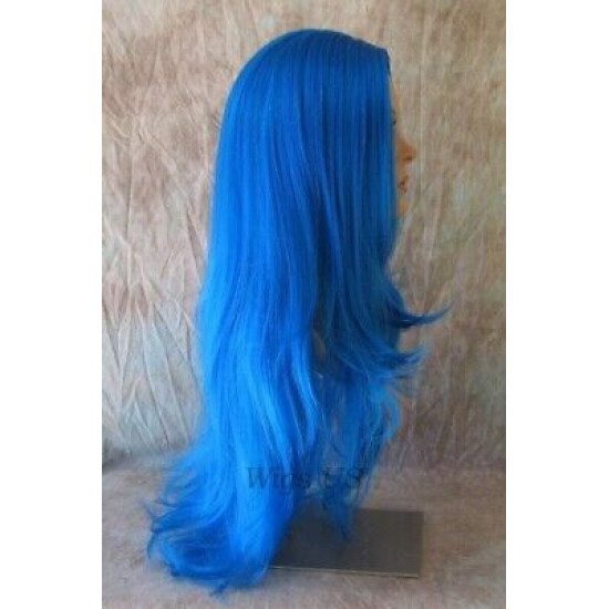 JEAN | Blue Mix Long Wig Layered Costume Wig High Quality Skin Top 