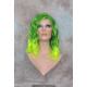 ECSTACY | Mojito Green Light Green Ombre Costume Wig 15" Beach Waves Side Part 