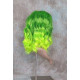 ECSTACY | Mojito Green Light Green Ombre Costume Wig 15" Beach Waves Side Part 