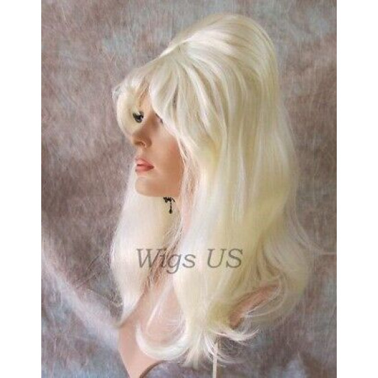 CONE BHL | Long Wig 60s Beehive Costume Bangs Drag Cone Inside COLOR CHOICE