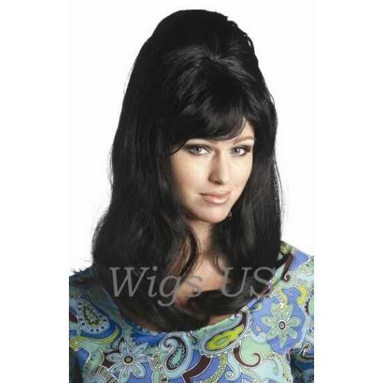 CONE BHL | Long Wig 60s Beehive Costume Bangs Drag Cone Inside COLOR CHOICE