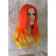 PRECIOUS | Red to Yellow Long Wig Skin Top Wavy Layers Wigs KAF7TKAF2