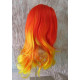 PRECIOUS | Red to Yellow Long Wig Skin Top Wavy Layers Wigs KAF7TKAF2