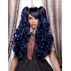 JOI | Blue Shadow Long Lolita Wig Curly Clip On Pony Tails Cosplay Anime Blush 