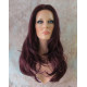 VANITY | Dark Burgundy Long Wig Gentle Waves Full Skin Top Wigs 