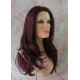 VANITY | Dark Burgundy Long Wig Gentle Waves Full Skin Top Wigs 