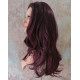 VANITY | Dark Burgundy Long Wig Gentle Waves Full Skin Top Wigs 