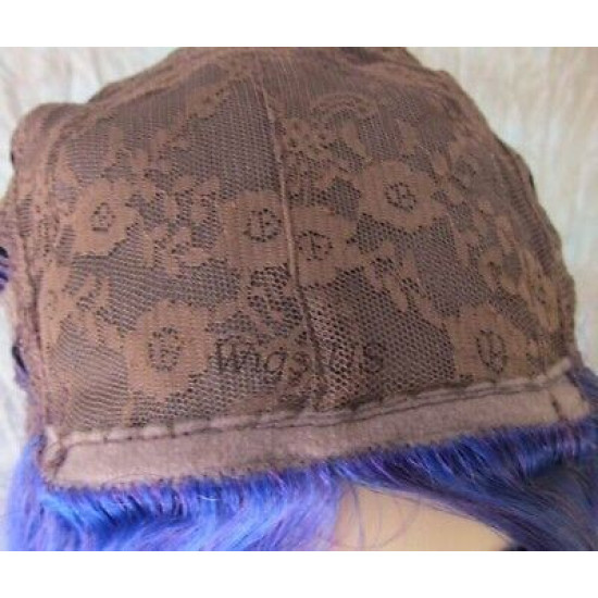 JEAN | Purple Blue Mix Long Wig Layered Colors Costume High Quality Skin Top 