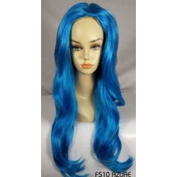 JEAN | Azure Blue Long Layered Wig Costume Wig High Quality Skin Top
