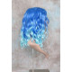 ECSTACY | Blutiful Blue Light Blue Ombre Costume Wig 15" Beach Waves Side Part 