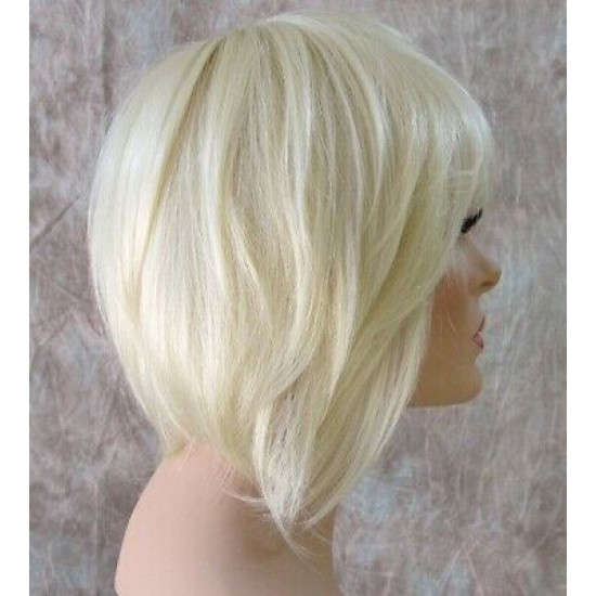MYSTIC| Cali Blonde Short Wig Smooth Bob Bangs Anime Cosplay Costume 