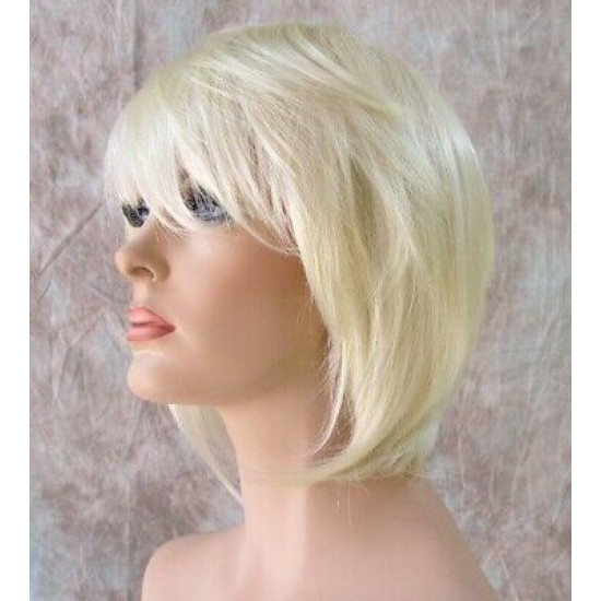 MYSTIC| Cali Blonde Short Wig Smooth Bob Bangs Anime Cosplay Costume 