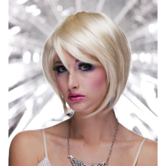 MYSTIC| Cali Blonde Short Wig Smooth Bob Bangs Anime Cosplay Costume 