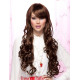 JOI | Chocolate Brown Long Lolita Wig Curly ClipOn Ponytail Cosplay Anime Blush 