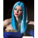 ZEN | Cool Blue COSPLAY Anime Long Wig Straight Skin Top Costume 