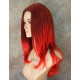 VANITY | Black Red Mix Long Wig Full Skin Top Gentle Layers Costume Wigs 