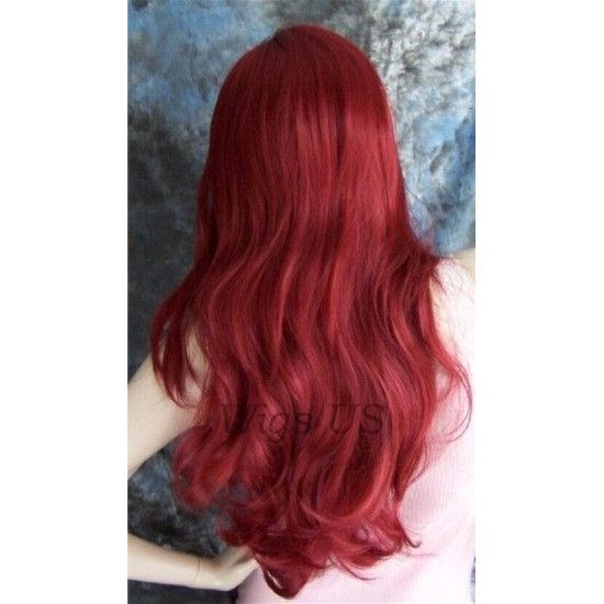 JEAN | Burgundy Red Long Wig Quality X-Men Grey Costume Wigs Cosplay