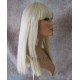 CLEO 601 | 613 Light Blonde Long Cleopatra Wig Straight Full Bangs 22"