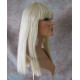 CLEO 601 | 613 Light Blonde Long Cleopatra Wig Straight Full Bangs 22"