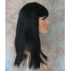 CLEO 601 | Jet Black Long Cleopatra Wig Straight Full Bangs 22"