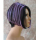 BLUSH | Black Purple Short Wig Bob Side Skin Part Wigs Cosplay Costume 