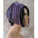 BLUSH | Black Purple Short Wig Bob Side Skin Part Wigs Cosplay Costume 