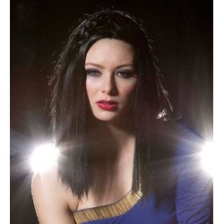 ZEN | Black COSPLAY Anime Long Wig Straight Skin Top Costume 