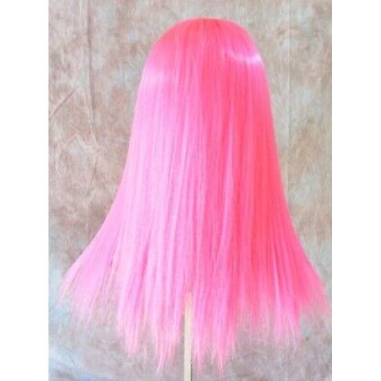 ZEN | Hot Pink COSPLAY Anime Long Wig Straight Skin Top Costume 
