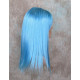 FORTUNE | Cool Blue Long Wig Bangs Center Skin Part Cosplay Anime Comic-Con 