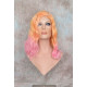 ECSTACY | Peach Daquiri Orange Pink Ombre Costume Wig 15" Beach Waves Side Part