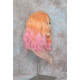 ECSTACY | Peach Daquiri Orange Pink Ombre Costume Wig 15" Beach Waves Side Part