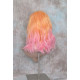 ECSTACY | Peach Daquiri Orange Pink Ombre Costume Wig 15" Beach Waves Side Part