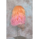 ECSTACY | Peach Daquiri Orange Pink Ombre Costume Wig 15" Beach Waves Side Part